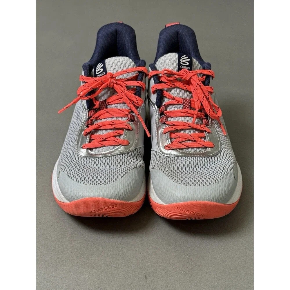 Under Armour Curry GS 3Z6 Gray Basketball Shoes Men's Size 8.5